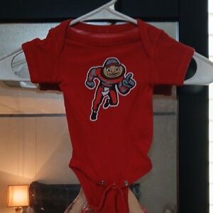 Red Kids One Piece with Cartoon Character